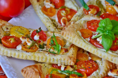 alimentation à base de pâte feuilleté